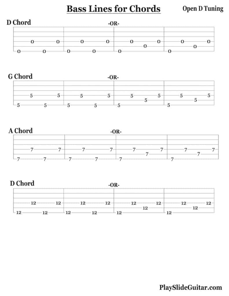 The Open D Slide Tuning